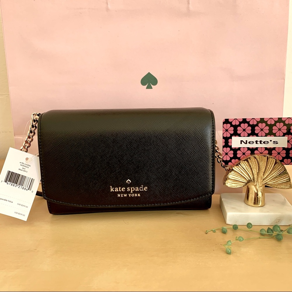 🆕Kate spade Staci saffiano small flap crossbody/purse